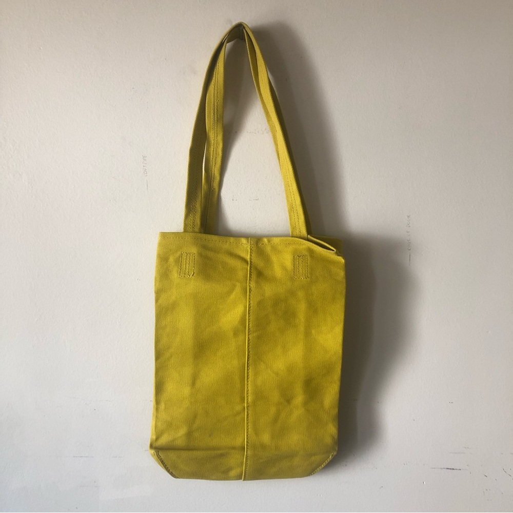 Baggu Thick Canvas Medium Tote - Citron